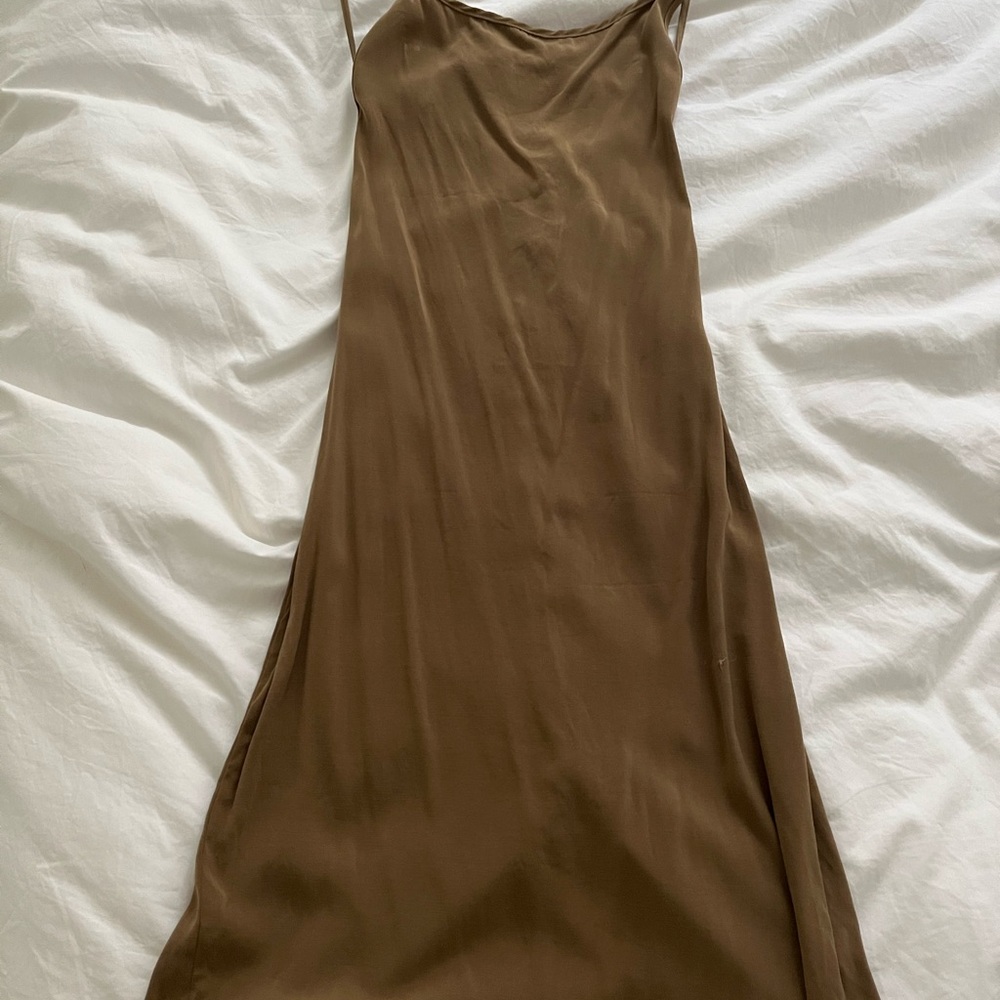 Anemos Brown Slip Dress